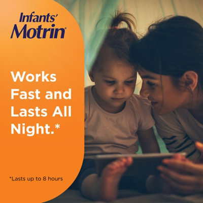 Motrin Infants Drops Concentrated Ibuprofen Suspension Original Berry Flavor Dye Free - 1 Fl. Oz. - Image 4