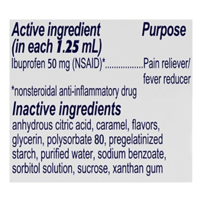 Motrin Infants Drops Concentrated Ibuprofen Suspension Original Berry Flavor Dye Free - 1 Fl. Oz. - Image 4