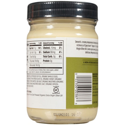 Spectrum Mayonnaise Organic with Olive Oil Extra Virgin - 12 Fl. Oz. - Image 5