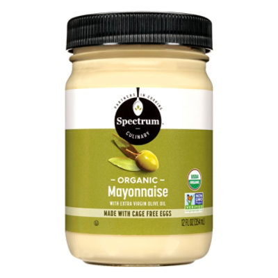 Spectrum Mayonnaise Organic with Olive Oil Extra Virgin - 12 Fl. Oz. - Image 1