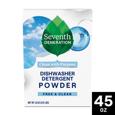 Seventh Generation Dishwasher Detergent Powder Powerful Clean Free & Clear - 45 Oz - Image 2