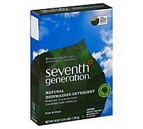 Seventh Generation Dishwasher Detergent Powder Powerful Clean Free & Clear - 45 Oz