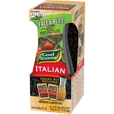 Good Seasons Italian Dressing & Recipe Seasoning Mix with Free Cruet Kit Packets - 2 Count - Image 4