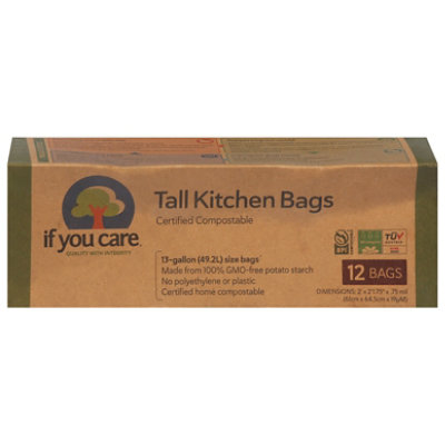 If You Care Tall Kitchen Bag No Plasticizers - 12 Count - Image 1