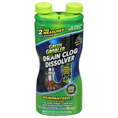 Green Gobbler Liquid Drain Clog Remover - 2-16 Fl. Oz. - Safeway