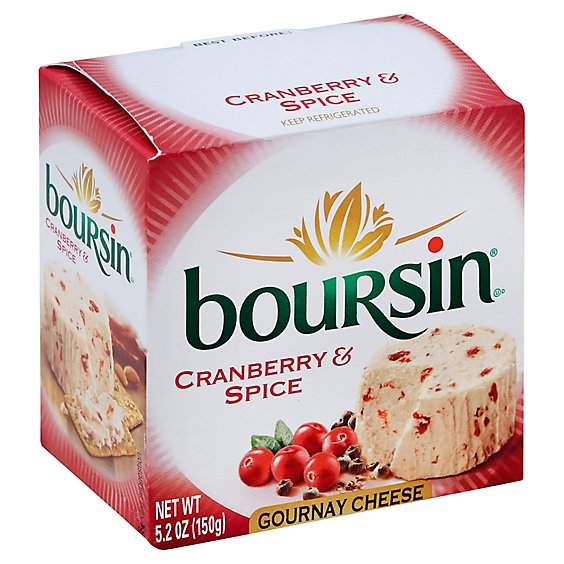 Boursin Cranberry & Spice Gournay Cheese - 5.2 Oz.