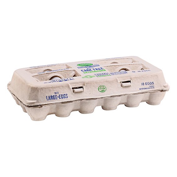 Open Nature Eggs Cage Free Large White - 18 Count