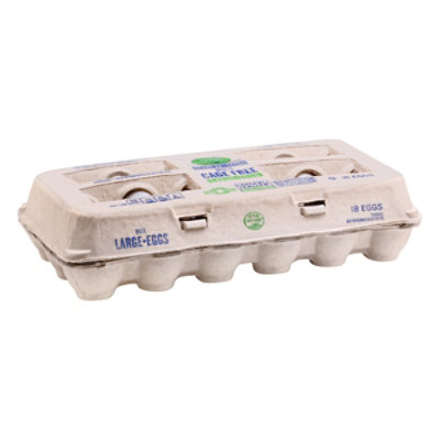 Open Nature Eggs Cage Free Large White - 18 Count