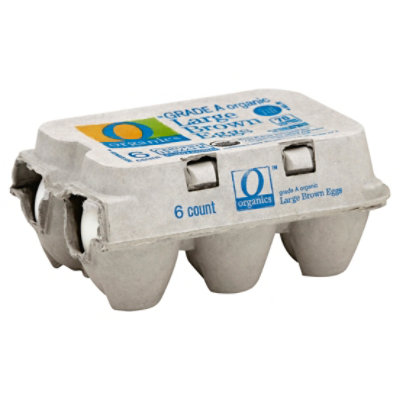 O Organics Organic Eggs Large Brown - 6 Count