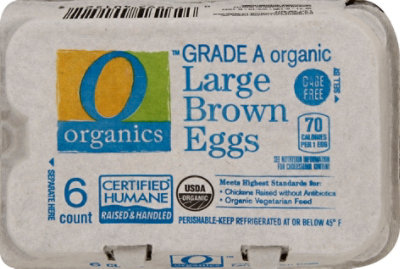 O Organics Organic Eggs Large Brown - 6 Count - Image 4