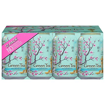 AriZona Green Tea with Ginseng and Honey - 12-11.5 Fl. Oz. - Image 2