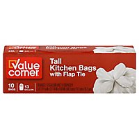 Value Corner Kitchen Bags Drawstring Tall 13 Gallon - 10 Count