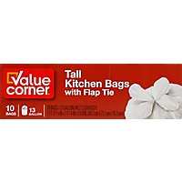 Value Corner Kitchen Bags Drawstring Tall 13 Gallon - 10 Count - Image 2
