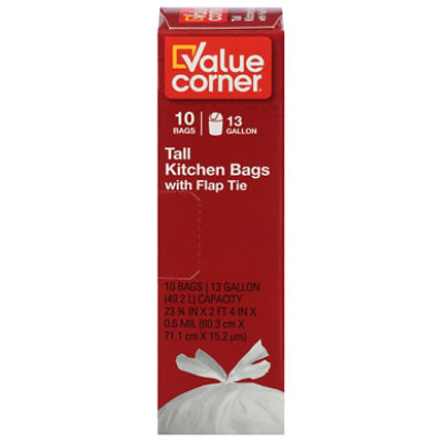 Value Corner Kitchen Bag Tall Lavender Scented - 65 Count - Safeway