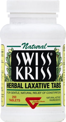 Swiss Kriss Natural Herbal Laxative Tablets - 250 Count - Image 2