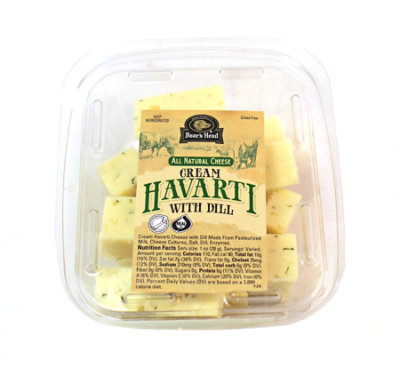 Boar's Head Havarti Dill Cheese Cubed - 0.50 Lb