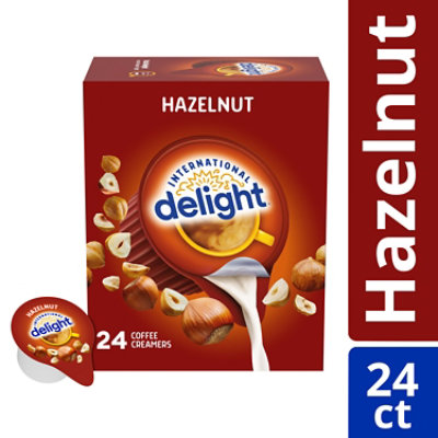 International Delight Hazelnut Coffee Creamer Singles - 24 Count - Image 1