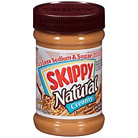 SKIPPY Natural Peanut Butter Spread Creamy 1/3 Less Sodium and Sugar - 15 Oz - Image 3