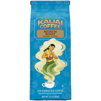 Kauai Coffee Ground Medium Roast Koloa Estate - 10 Oz - Image 1