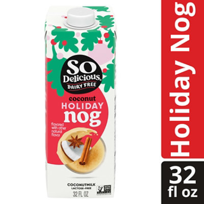 So Delicious Holiday Nog Dairy Free Coconut Milk Quart - 32 Fl. Oz.