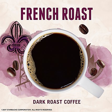 Starbucks VIA Instant French Roast 100% Arabica Dark Roast Coffee Packets Box 8 Count - Each - Image 2