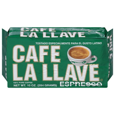 Cafe La Llave Coffee Pure Espresso in Pack - 10 Oz
