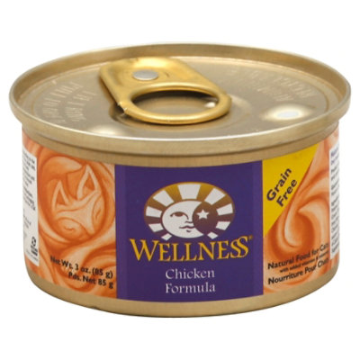 Wellness Complete Health Cat Food Grain Free Pate Chicken Entree Can