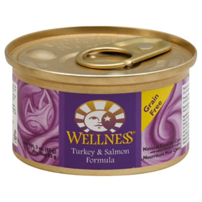 Wellness Complete Health Cat Food Grain Free Pate Turkey & Salmon
