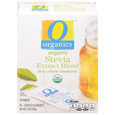 O Organics Organic Sweetener Zero Calorie Extract Blend Stevia - 40-0.35 Oz