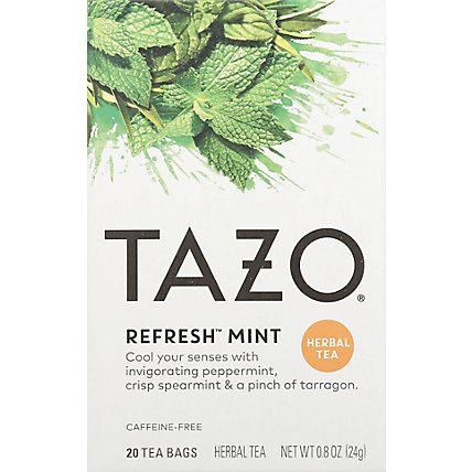 TAZO Tea Bags Herbal Tea Refresh Mint - 20 Count - Image 2