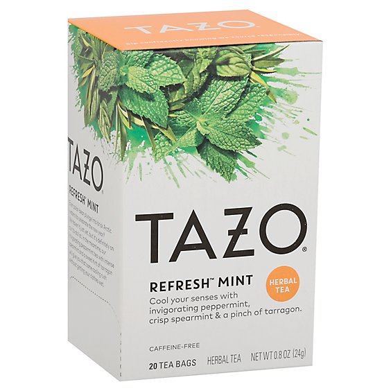 TAZO Tea Bags Herbal Tea Refresh Mint - 20 Count