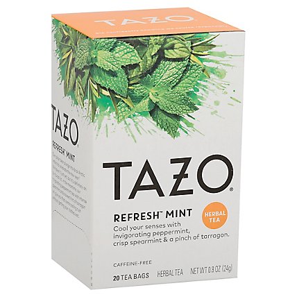 TAZO Tea Bags Herbal Tea Refresh Mint - 20 Count - Image 1