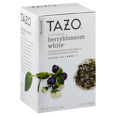 TAZO Tea Bags White Tea Berryblossom White - 20 Count