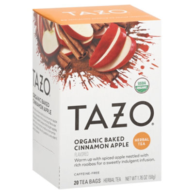TAZO Tea Bags Herbal Tea Organic Baked Cinnamon Apple - 20 Count