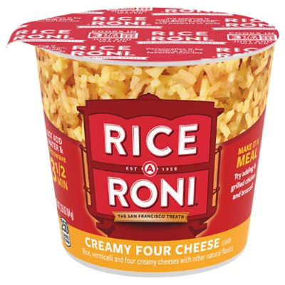 Rice-A-Roni Rice Creamy Four Cheese Flavor Cup - 2.25 Oz - Image 3