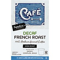 Signature SELECT Coffee Pods Single Serve Dark Roast French Roast Decaf - 12-0.39 Oz - Image 2