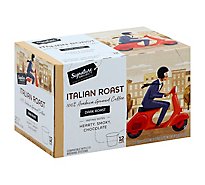 Signature SELECT Coffee Pods Dark Roast Italian Roast - 12 Count