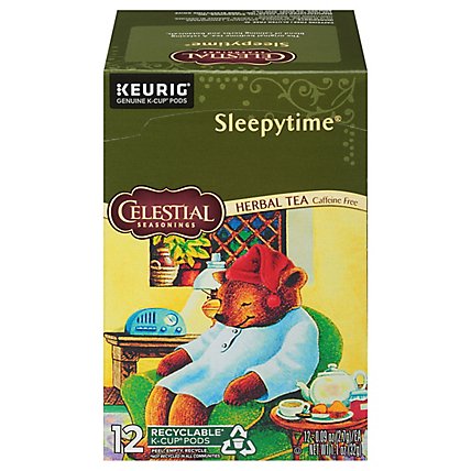 Celestial Seasonings Herbal Tea K-Cup Pods Caffeine Free Sleepytime - 12-0.09 Oz - Image 1