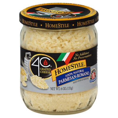 4C Foods Grated Cheese Homestyle Parmesan Romano - 6 Oz - Image 1