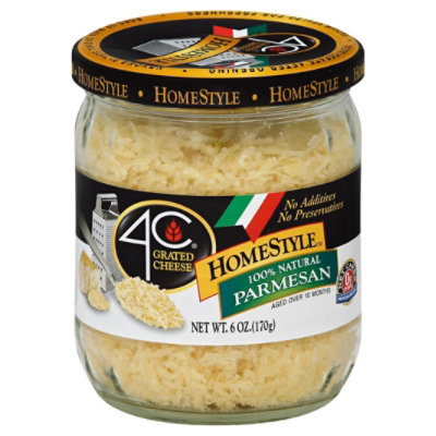 4C Foods Grated Cheese Homestyle 100% Natural Parmesan - 6 Oz - Image 1