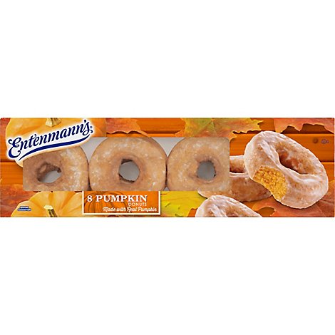 Entenmanns Donuts Pumpkin 8 Count - 16 Oz
