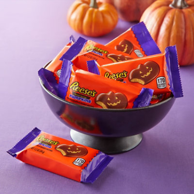 Reeses Milk Chocolate Peanut Butter Pumpkins Halloween Candy Pack - 1.2 Oz - Image 5