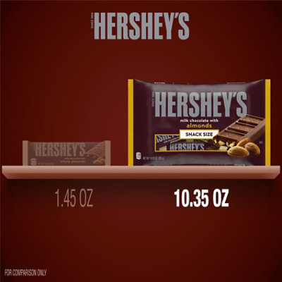 HERSHEY'S Milk Chocolate with Almonds Snack Size Candy Bag - 10.35 Oz - Image 5
