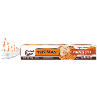 Thomas English Muffins Limited Edition Pumpkin Spice 6 Count - 12 Oz