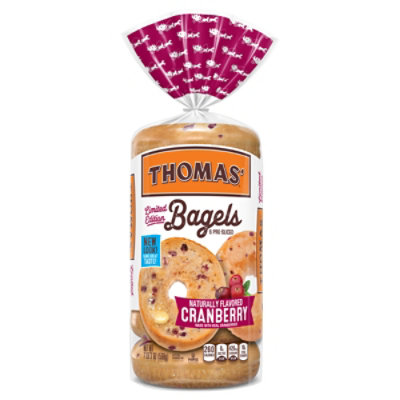 Thomas Bagels Pre-Sliced Cranberry 6 Count - 19 Oz - Image 3