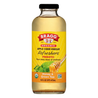 Bragg Apple Cider Vinegar Refresher Honey & Green Tea - 16 Oz - Image 3