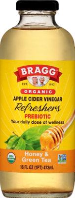 Bragg Apple Cider Vinegar Refresher Honey & Green Tea - 16 Oz - Image 1