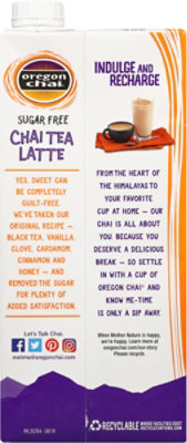 Oregon Chai Chai Tea Latte Concentrate Sugar Free - 32 Fl. Oz. - Image 5