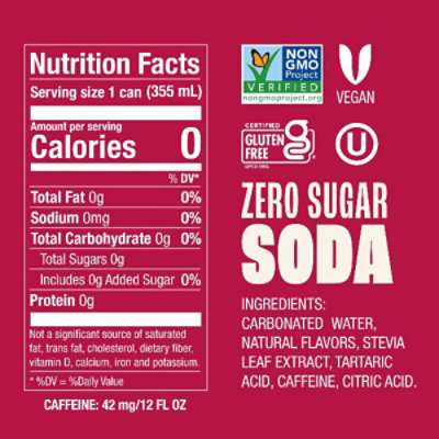 Zevia Zero Sugar Dr. Zevia Soda - 6-12 Fl. Oz. - Image 3
