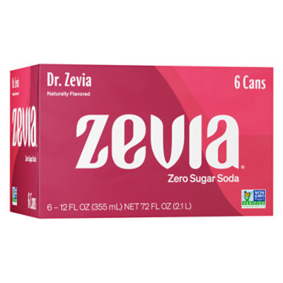 Zevia Soda Zero Calorie Dr. Zevia - 6-12 Fl. Oz.